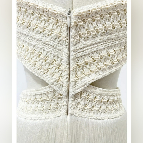 PatBO Fringe Beach Dress with Pearl Straps - Picture 7 of 16